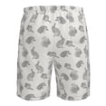 thumbnail image 6 of Kdxio Hand Drawn Squirrel Pattern Mens Casual Shorts - Drawstring Summer Beach Sports Shorts for Men, 6 of 9