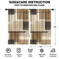 thumbnail image 2 of Blackout Kids Curtains,Brown and Grey Abstract Art Artwork Childrens Insulated Curtains Set Of 2,Bedroom Essentials,Toddler Room Decor 52x84in(132x213cm), 2 of 4