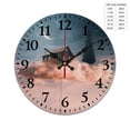 thumbnail image 2 of Wall Clock for Home Decoration, Dream House Star Moon Funny Pattern Retro Mute Non-Ticking Classic Wall Clock Battery Powered Suitable for Home, Living Room, Kitchen, Office Decorations, 2 of 6