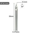 thumbnail image 1 of Embout de Fraisage en Forme de V 3.175mm 20-60 Degrés Extrémité Carbure 3D, 1 of 5