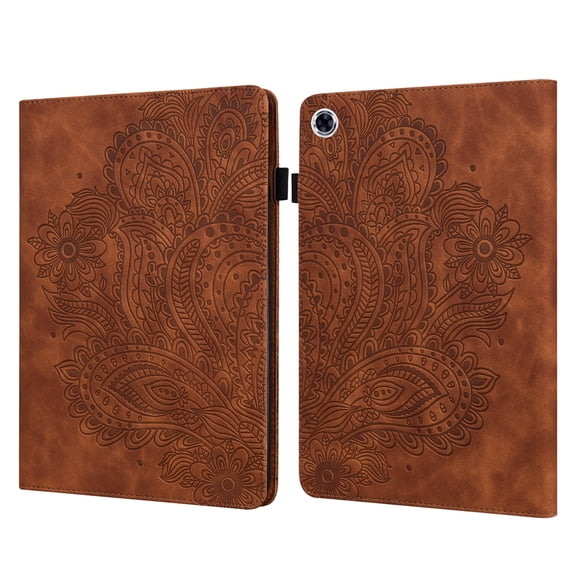 For Lenovo Tab M10 Plus TB-X606F Peacock Embossed Pattern TPU PU Horizontal Flip Leather Case &