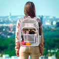 thumbnail image 2 of Mochila GXTVO Clear Heavy Duty de color gris transparente para adultos, 2 of 9