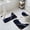 Blue, variant on Red Marble Bath Mat 3 Piece Bathroom Rug Set, Modern Ink Painting Art Abstract Non Slip Bath Rug Contour Mat and Toilet Lid Cover, Absorbent Shower Mats Soft Bath Rugs and Mats Sets