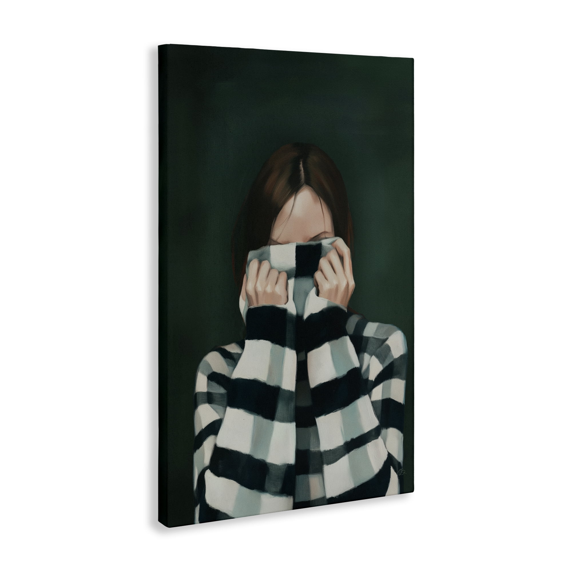 Stupell Industries Warmed Striped Sweater Portrait Canvas Wall Art, design by Ros Ruseva