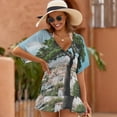 thumbnail image 5 of Capri Island Scenery Women's Luxury Party Dress Evening Dresses Ladies Cover Ups, 5 of 6