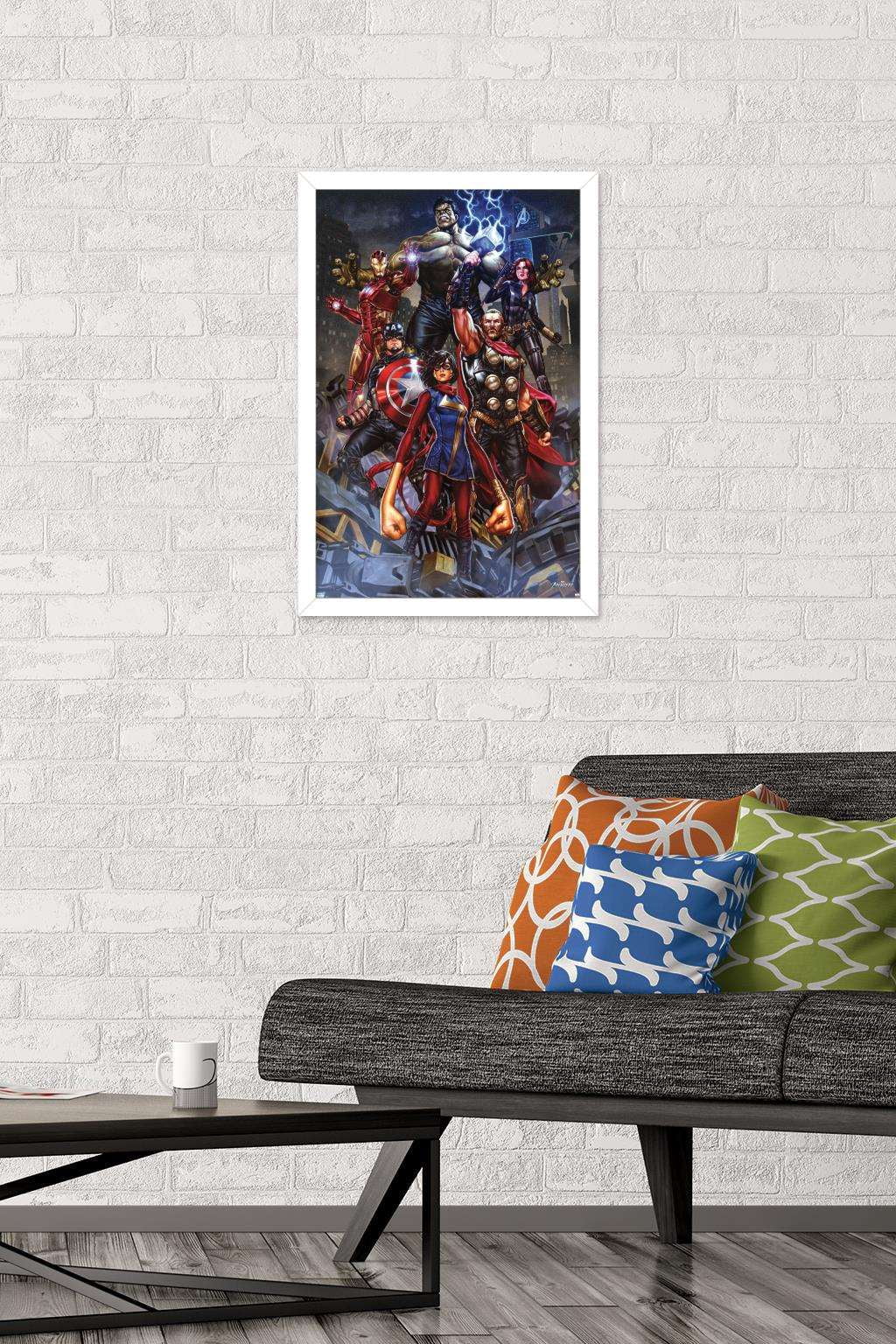 Marvel's Avengers - Unite Wall Poster, 14.725" x 22.375", Framed