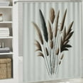 thumbnail image 5 of JRXY Beige Botanical Neutral Plant Minimalist Flower Artwork Modern Nature Floral Pictures Shower Curtain White, 5 of 6