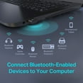 thumbnail image 2 of TP-Link USB Bluetooth Adapter for PC (UB400), Bluetooth Dongle Supports Windows PC for Desktop, Laptop, Mouse, Keyboard, Printers, Headsets, Speakers, PS4/ Xbox Controllers - Bulk Packaging - 1 Pack, 2 of 9
