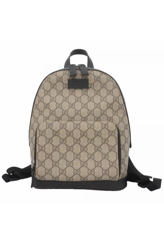 Pre-Owned Gucci GG Supreme Backpack/Daypack 429020 Brown/Black Women's