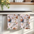 thumbnail image 7 of Pink Spring Floral Kitchen Towels Set of 2, Summer Botanical Vintage Birds Absorbent Dish Towels for Kitchen, Microfiber Hand Towel, Quick Drying Tea Towel for Cleaning Decorative Dishcloths, 7 of 7