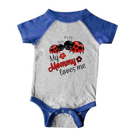 

Inktastic My Mommy Loves Me with Cute Ladybugs Gift Baby Boy or Baby Girl Bodysuit