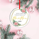thumbnail image 4 of Adornos colgantes navideños redondos de cerámica de porcelana esmerilada simple y doble, pieza colgante, 4 of 6