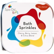 Spa-Da Kids Bath Sprinkles - 4, 2oz Tubes of Bubble Bath Sprinkles | Mix Different Colors to Create New Ones for an Education Bath Experience | Clean Ingredients for Mom | Won't Stain Skin or Tubs