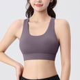 thumbnail image 2 of vigerkar High Impact Sports Bras for Women - Scoop Neck Strappy Sports Bra High Support Moulded Cup Workout Bra (Purple, S), 2 of 5