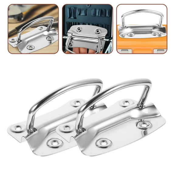 LABSERRON Stainless Steel Pull Handles 2Pcs for Heavy Pulling Chest and Drawer 8.8in Base Size