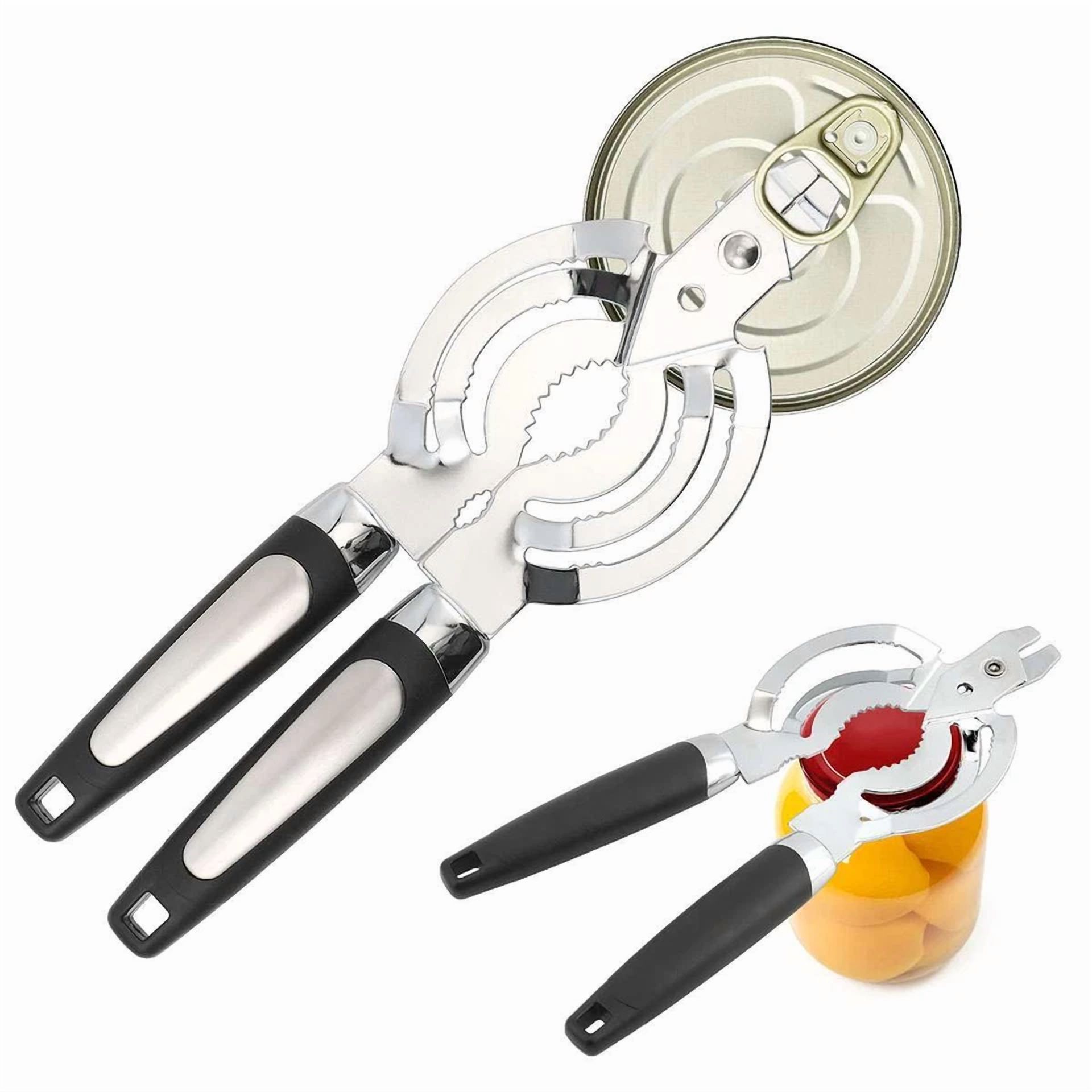 Adjustable Can Opener Jar Lid Bottle Remover Tool Stainless Steel Twist Off Grip