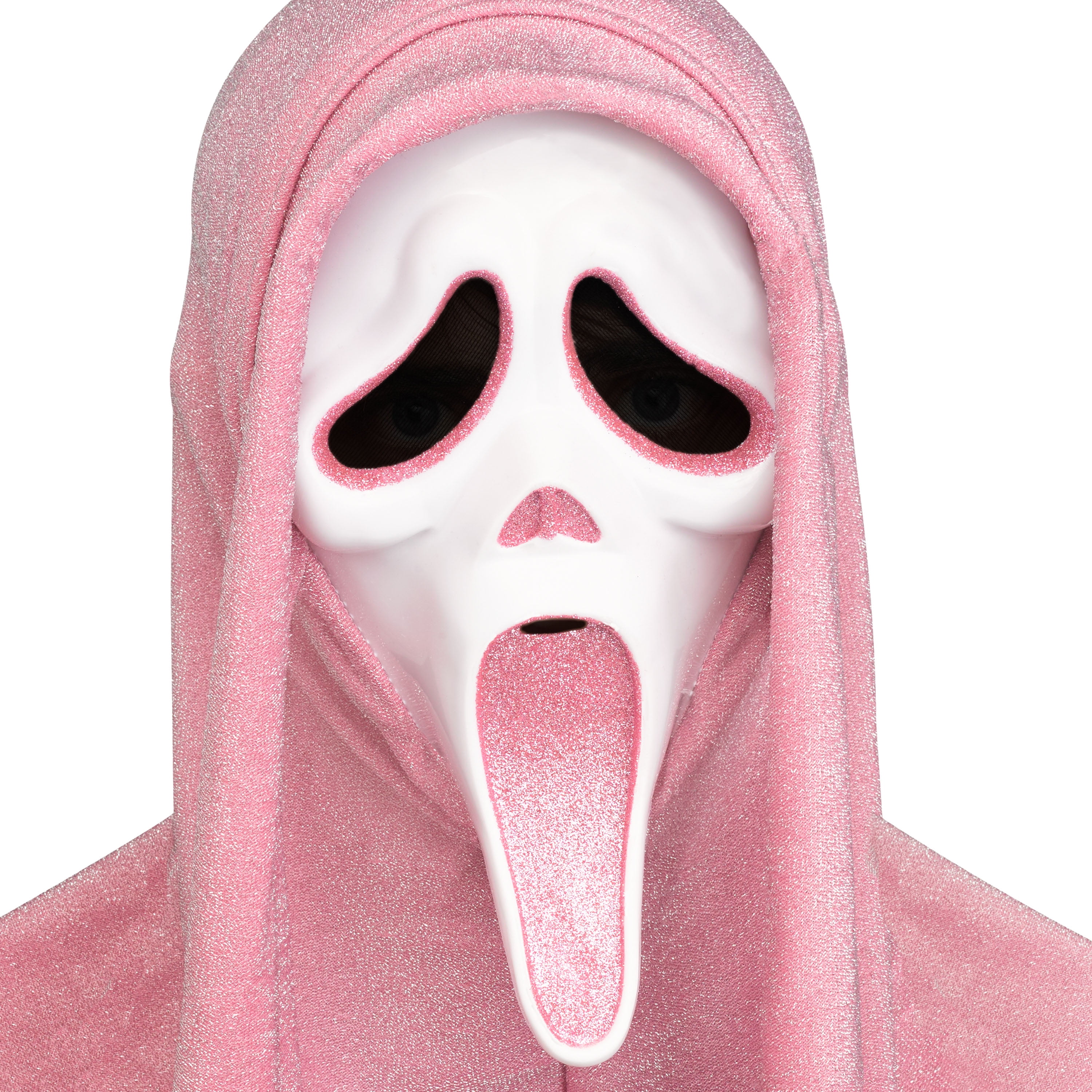 Ghost Face Mask, Pink Glitter, Halloween Costume Accessory for Adults, by Fun World