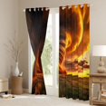 thumbnail image 3 of Homewish Grey Orange Tornado Curtains Pack of 2 (42x84 Each) for Female Men Adults,Natural Disaster Curtains Blackout,Abstract Nature Theme Bedroom Curtains,Lightweight Room Decor, 3 of 6