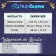 thumbnail image 5 of Sabanas Queen Size Microfibra Amplias Con Relieve Diseño Elegante Nubisuave  Liso Textura Suave, 5 of 6