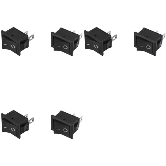 6 Pcs Auto Car AC 6A/250V 10A/125V 2 Pin 2 Position on/OFF Rocker Switch KCD1