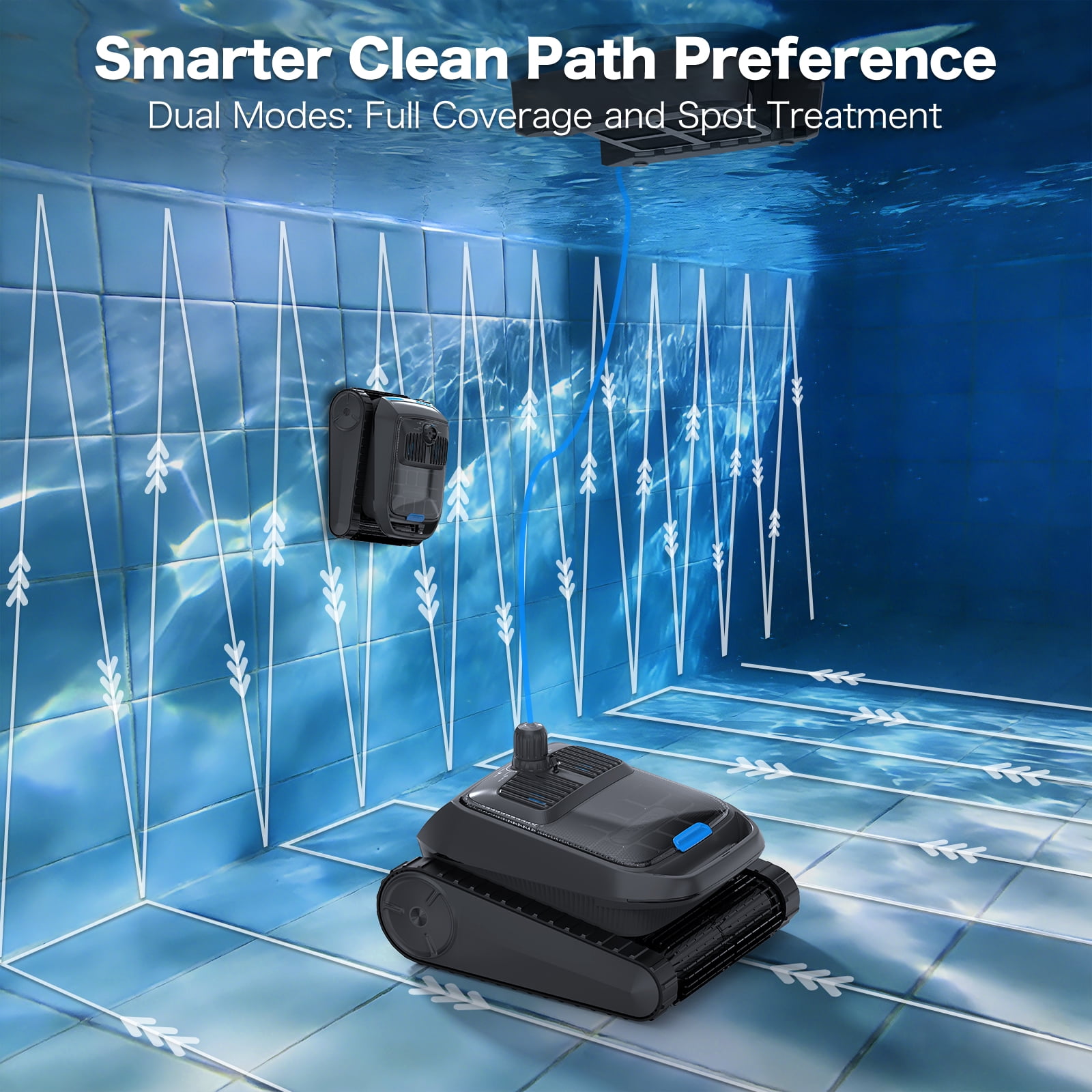 AIRROBO  Pool Robot Cleaner 4in1 Omni CP400, Robot Pool Ceaner above Ground Pool and Inground Pool,with Pool Skimmer Robot