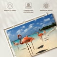 thumbnail image 6 of Elephant Stock Aruba Beach Pink Flamingos Wall Art - Horizontal Canvas Wall Art - Living Room Wall Decor - Animal Canvas - Blue And Beige Decor - 30" x 20", 6 of 8