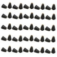 thumbnail image 3 of Abbracc 50 Pieces PU Leather Cord Ends Conveneint Handmade for Hat Clothing Backpack Coffee Color, 3 of 8