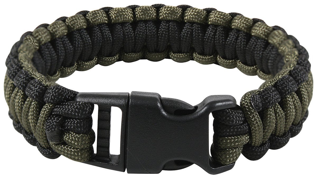 550 Paracord Survival Bracelet Cobra Black/Pink Camo Camping Military Tactical 
