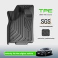 thumbnail image 3 of Floor Mats for Ford Mustang Mach-E 2021-until now 1st & 2nd Row TPE All-Weather 3 Pcs, 3 of 9