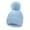 czb# Sky Blue41, variant on CUZIBR Girls Winter Hat Knitted Beanie Solid Color Thick Lined Thermal Cap For Infant Boys Stylish Cozy Hat,Khaki,One Size
