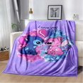 thumbnail image 3 of Manta de franela con patrón de puntadas de Disney, manta de forro polar, regalo para niños y adultos, sofá, ropa de cama, regalos para niños, 3 of 5