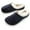 Navy, variant on Roxoni Women's Knitted Fleece Lined Winter Slippers, Rubber Sole -sizes 6 to 11 -style #2111