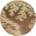 thumbnail image 1 of Ahgly Company Machine Washable Indoor Round Transitional Saddle Brown Area Rugs, 7' Round, 1 of 7