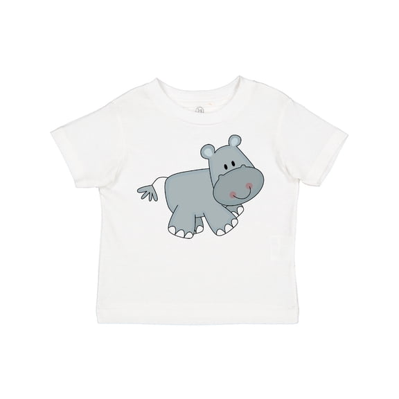 Inktastic Cute Smiling Baby Hippo Boys or Girls Toddler T-Shirt