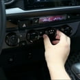 thumbnail image 4 of AC Button Ring, Stylish Rustproof Center Console Knob Cover  For Auto Black, 4 of 8