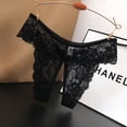 thumbnail image 4 of Ropa interior sexy de talla grande para mujer, tentación sexy, entrepierna abierta, talla grande, cintura baja, encaje, coqueteo, triángulo, 4 of 6