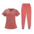 thumbnail image 4 of Conjunto de uniformes de enfermera perfecl Rosa oscuro M, 4 of 8