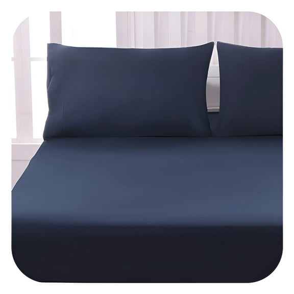 AUQ Deep Pocket Fitted Flannel Sheet for - 100% Cotton - Fully Elastic