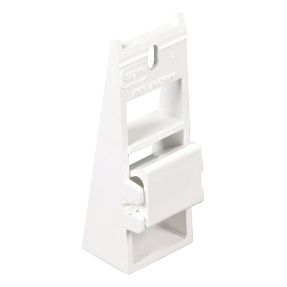 Amerimax 3 in. H x 1.5 in. W x 1 in. L White Vinyl Fascia Fixer