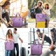 thumbnail image 2 of Bolsa de fin de semana para mujer, bolsa de viaje grande de 36l, bolsa de noche separada en seco y húmedo, bolsa de gimnasio impermeable, bolsa de mano plegable, 2 of 5