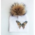 thumbnail image 2 of Gorro de viaje para niños y niñas, gorro de viaje para recién nacidos, animal, mariposa, unicornio, 2 of 4