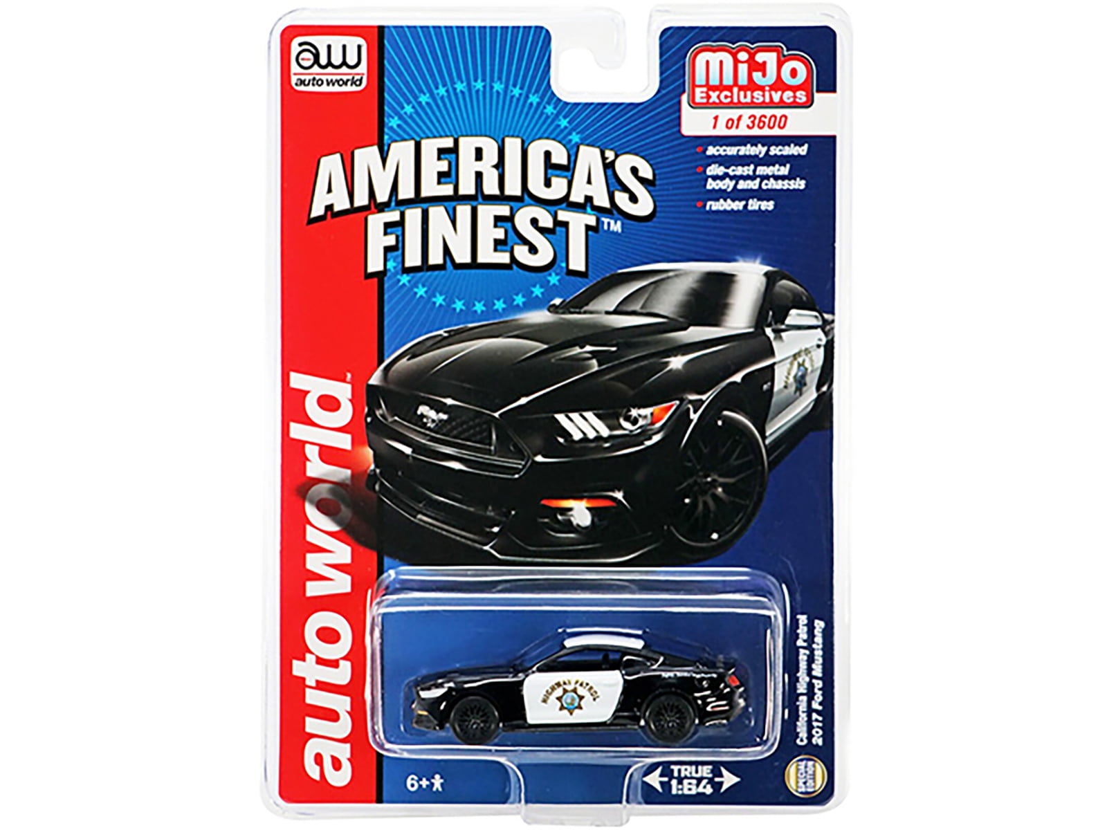 AUTO WORLD MIJO EXCLUSIVE 2017 FORD MUSTANG TEXACO RACING 1/64 DIECAST CP7438