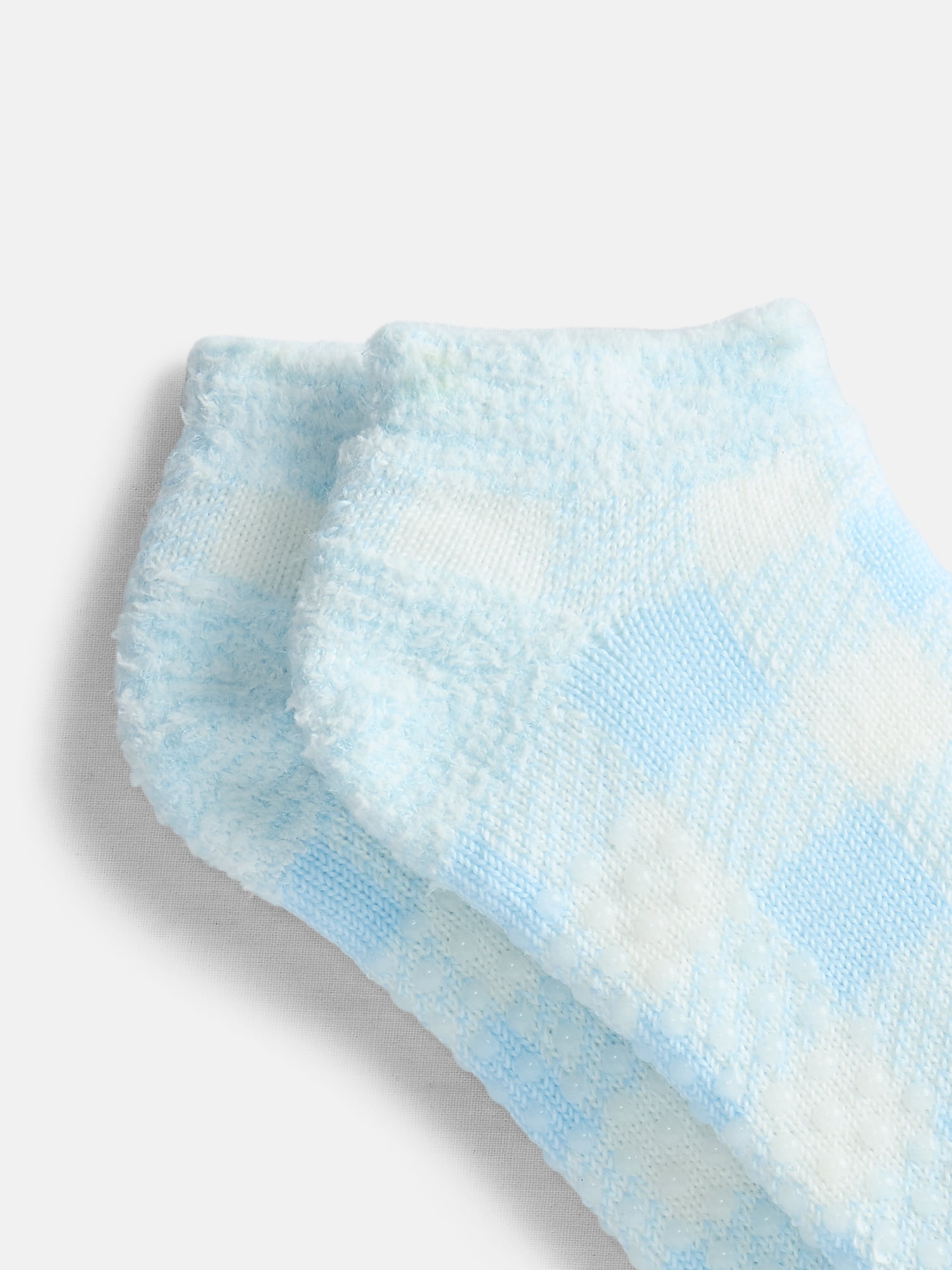 Joyspun Women's Double Layer Low Cut Lounge Socks, 3 Pack, Shoe Sizes 4-10