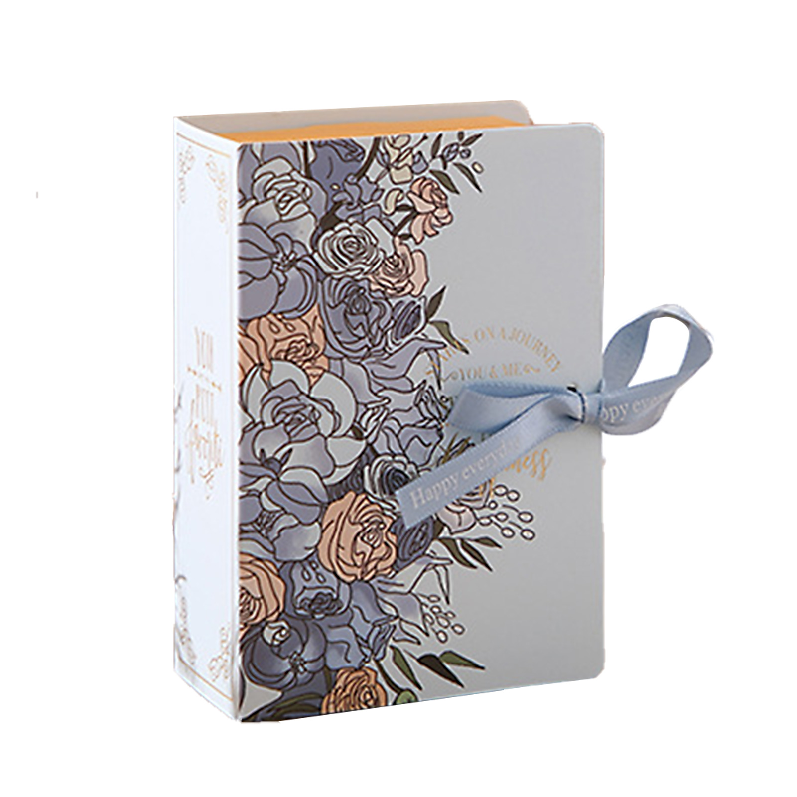 huntermoon 1pcs Creative Book Shape Gift Box with Ribbon DIY Kraft Paper  Kawaii Party Gifts - Walmart.com