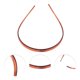 thumbnail image 3 of Ofertas Únicas 1 Pc Banda para el Cabello en Forma de U Linda para Mujeres Rojo Vino Gradiente, 3 of 6
