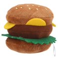 thumbnail image 1 of Dog Plush Hamburger Toy Squeezable Soft Hamburger Funny Squeaky Dog Toy for Small Dogs Cats, 1 of 1