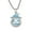 Sky Blue, variant on WSZZL Halloween Necklace, Pumpkin Ghost Face Pendant, Glow in the Dark Accessory, Unique Jewelry, Ideal for Parties, Costumes, Festive Gifts, Halloween Enthusiasts