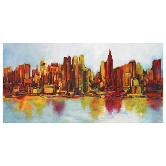 Global Gallery's 'New York Abskyline' By Claude Becaud Unframed Giclee on Paper Print