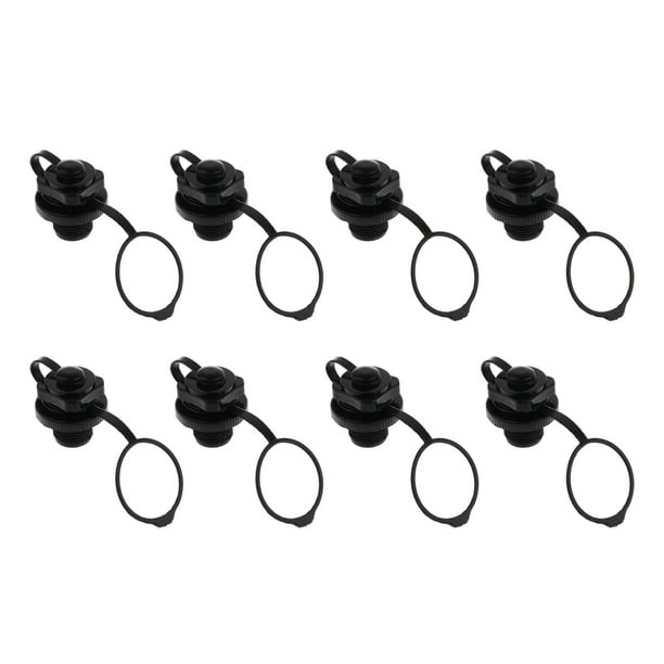 8x Tapones de Válvula de Aire Balsa de Pesca Inflable Accesorios de Bloqueo de Ajuste Universal