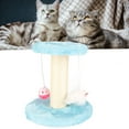 thumbnail image 3 of Sisal Cat Scratching Post Interactive Soft Plush 2 Layers Sisal Rope Scratcher Tree for Indoor Cats Kittens, 3 of 7
